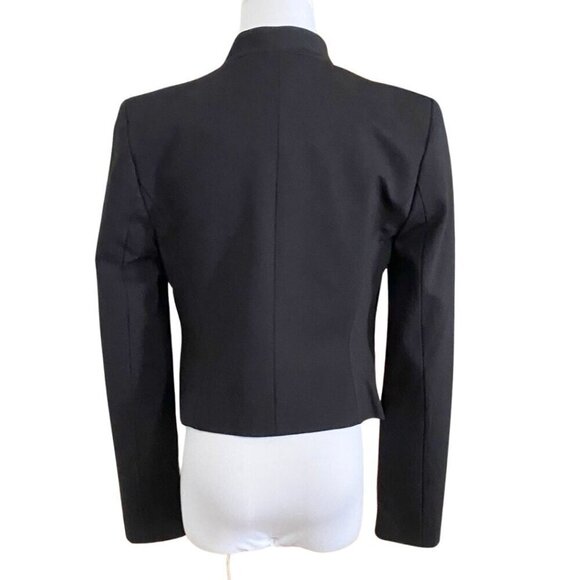 EVER NEW MELBOURNE BLACK MILITARY CROPPED BLAZER - 2 - Picture 3 of 9